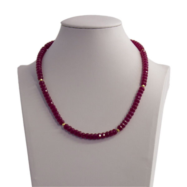 Rubin Edelstein Halskette (groß)