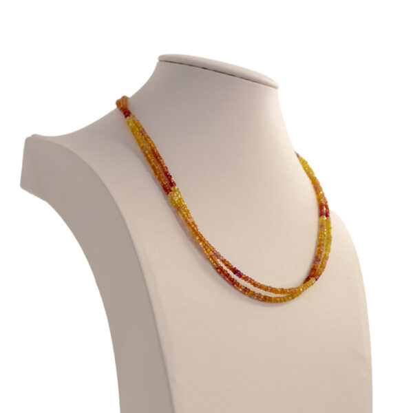 Saphir Edelstein Kette (doppelt)