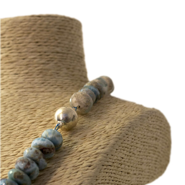 Larimar Edelstein Halskette (rund)