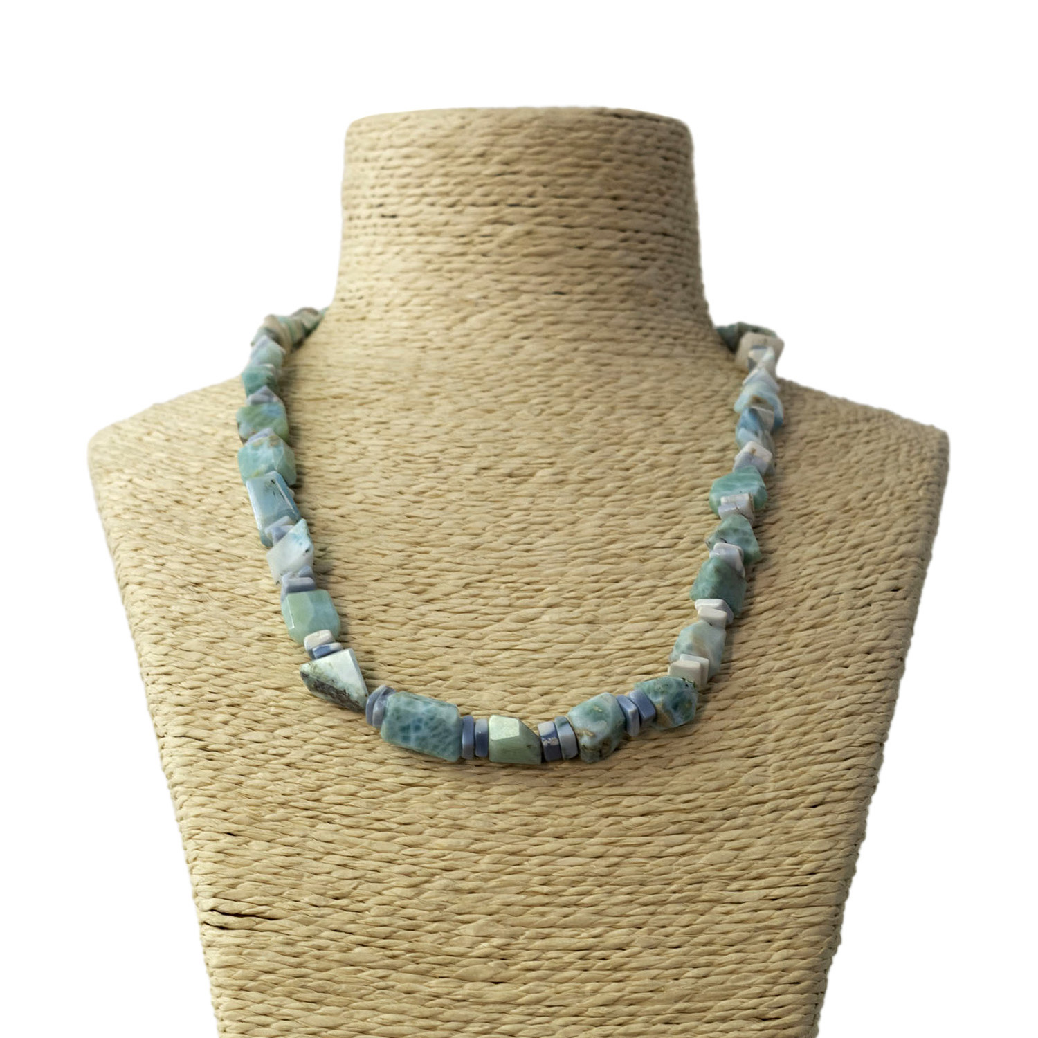 Larimar Edelstein Halskette