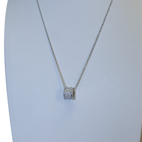 Silber Halskette (Motiv Zylinder)