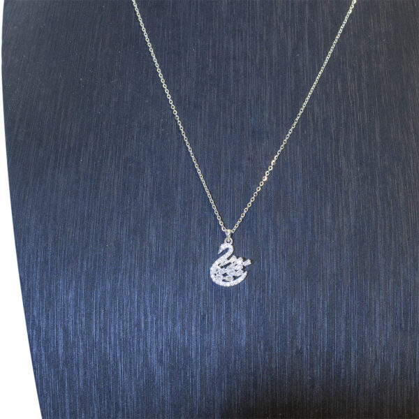 Silber Halskette (Motiv Schwan)