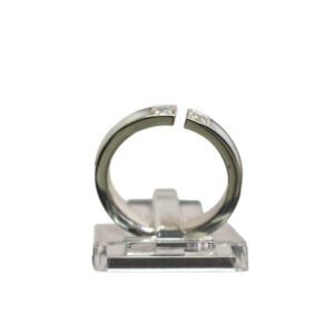 Silber, Perle, Zirkonia Ring (Motiv Simple)