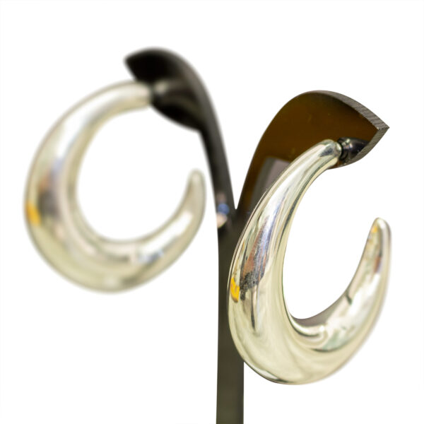 Silber Ohrringe (Motiv Mond)