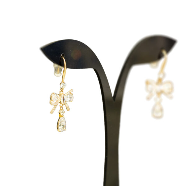 Rosengold | Zirkonia Ohrringe (Motiv Schlaufe)